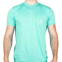 Red Dawn Tee in Seafoam Green by Over Under Clothing - Country Club Prep