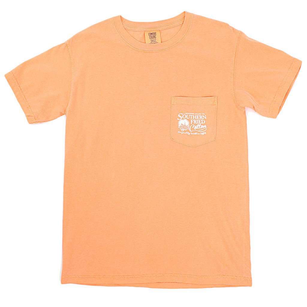 Reed Dog Tee Shirt in Melon by Southern Fried Cotton - Country Club Prep