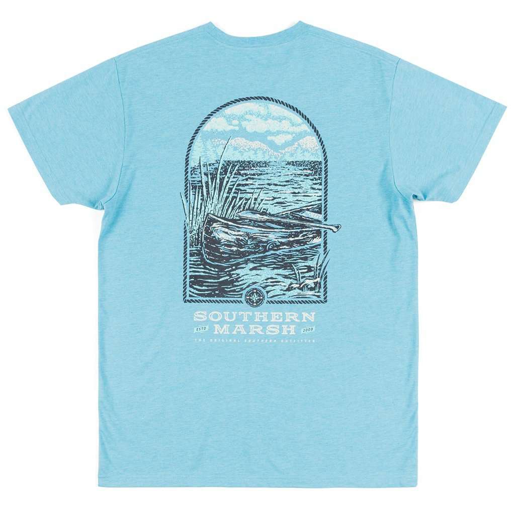 Relax and Explore - Canoe Tee in Washed Barbados by Southern Marsh - Country Club Prep