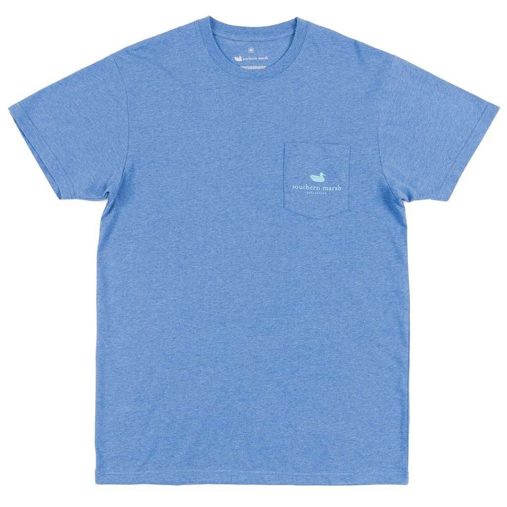 Relax and Explore - Guitar Tee in Washed Oxford by Southern Marsh - Country Club Prep