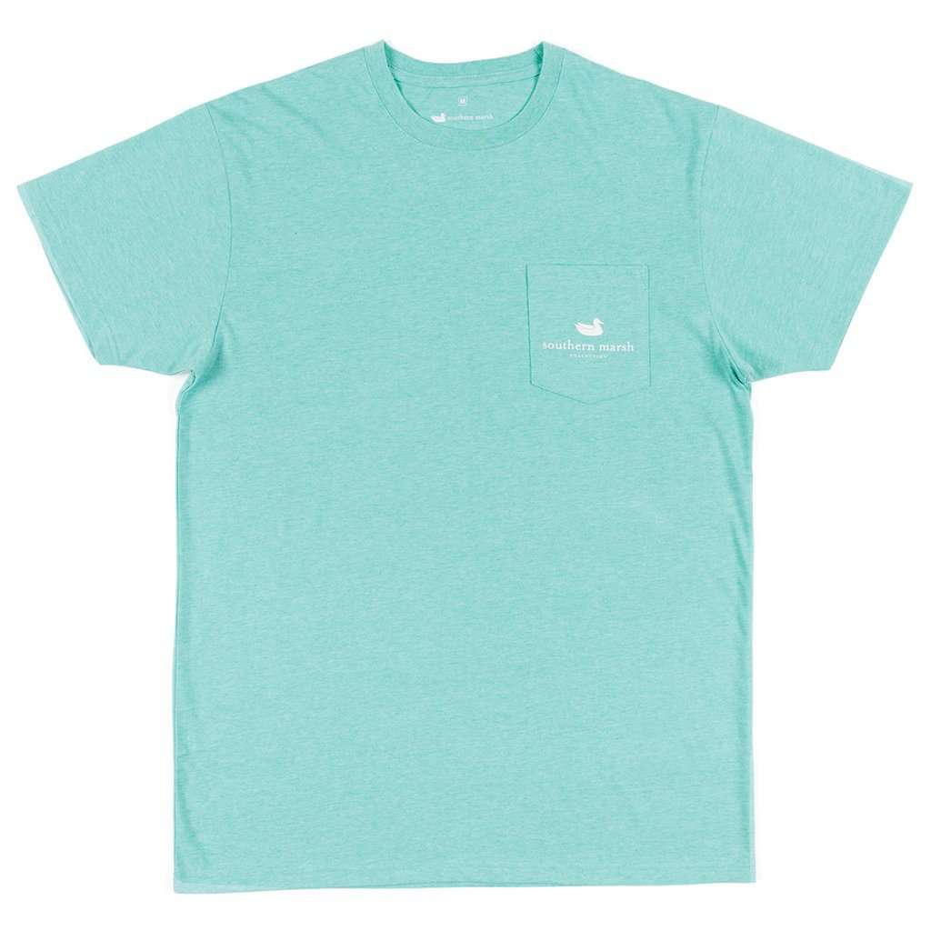 Relax and Explore - Trail Tee in Washed Kelly by Southern Marsh - Country Club Prep