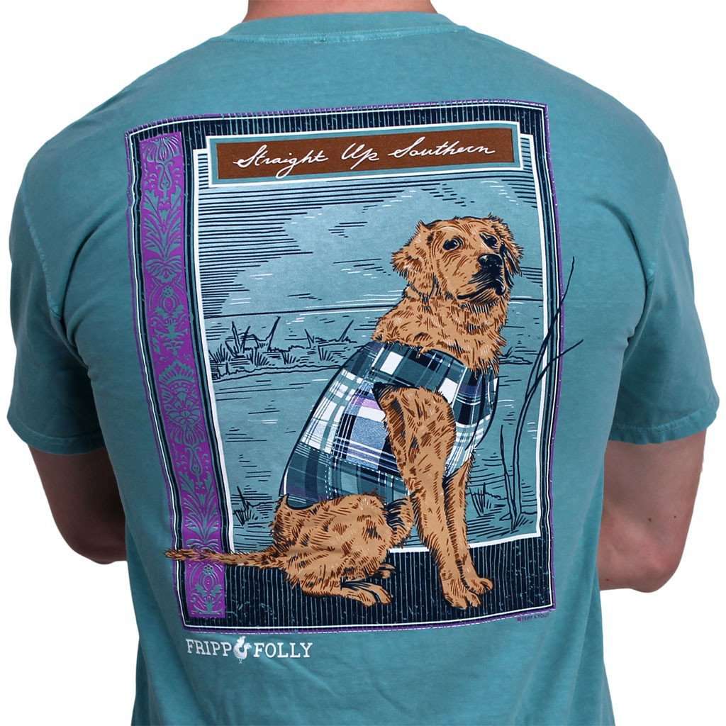 Retriever Frocket Tee in Seafoam Green by Fripp & Folly - Country Club Prep