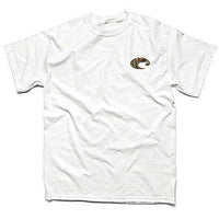 Retro Realtree Max-5 Camo Logo Tee in White by Costa Del Mar - Country Club Prep