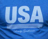 Retro USA Tee in Royal Blue by Rowdy Gentleman - Country Club Prep