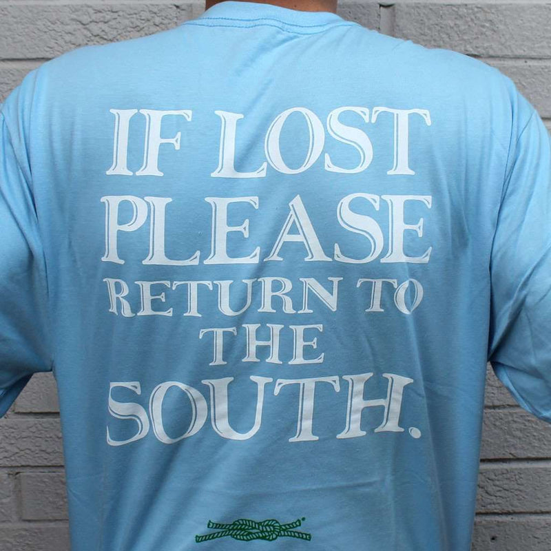 Return to the South Pocket Tee in Light Blue by Knot Clothing & Belt Co. - Country Club Prep