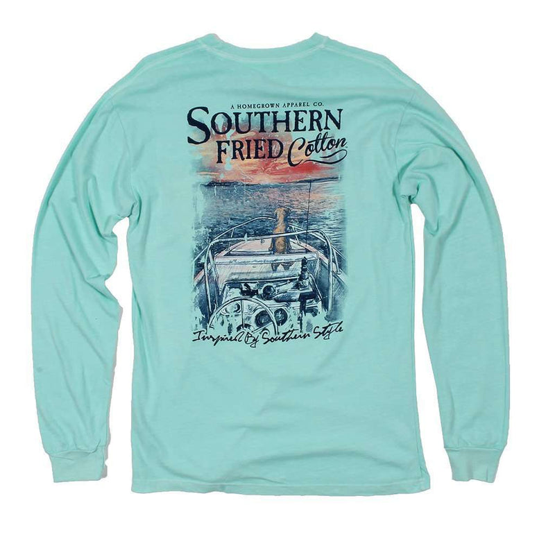 Ridin' On a Breeze Long Sleeve Tee in Mason Jar by Southern Fried Cotton - Country Club Prep