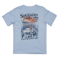 Ridin' On a Breeze Tee in Southern Sky by Southern Fried Cotton - Country Club Prep