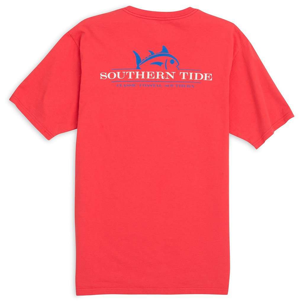 Rising Skipjack Tee in Fire Red by Southern Tide - Country Club Prep