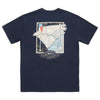 River Route Collection - North Carolina & South Carolina Tee in Navy by Southern Marsh - Country Club Prep