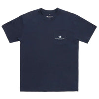 River Route Collection - North Carolina & South Carolina Tee in Navy by Southern Marsh - Country Club Prep