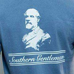 Robert E. Lee Southern Gentleman Pocket Tee in Blue by Rowdy Gentleman - Country Club Prep