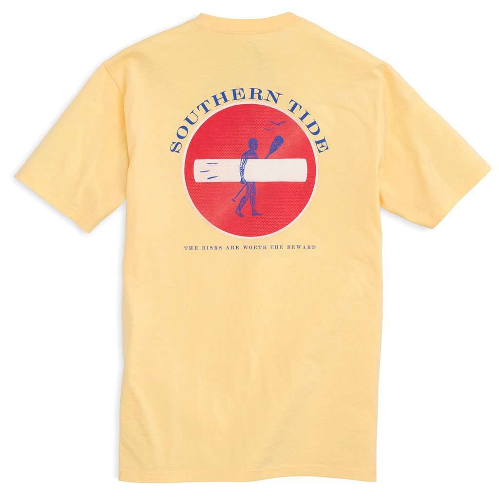 Rocky Shores Tee Shirt in Pineapple by Southern Tide - Country Club Prep