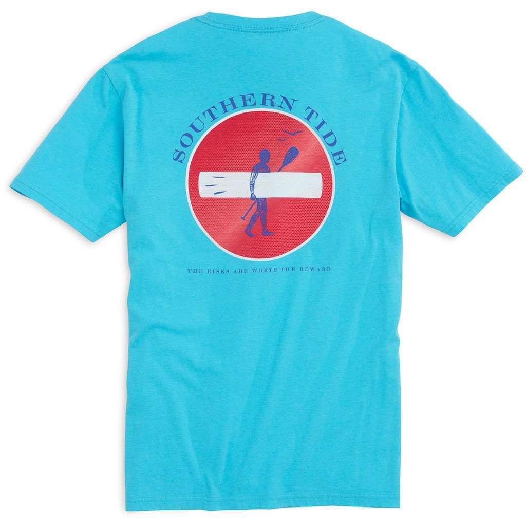 Rocky Shores Tee Shirt in Turquoise by Southern Tide - Country Club Prep