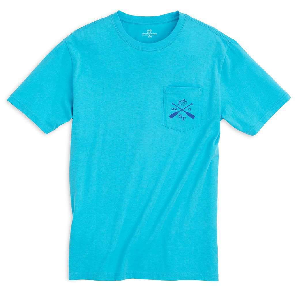 Rocky Shores Tee Shirt in Turquoise by Southern Tide - Country Club Prep