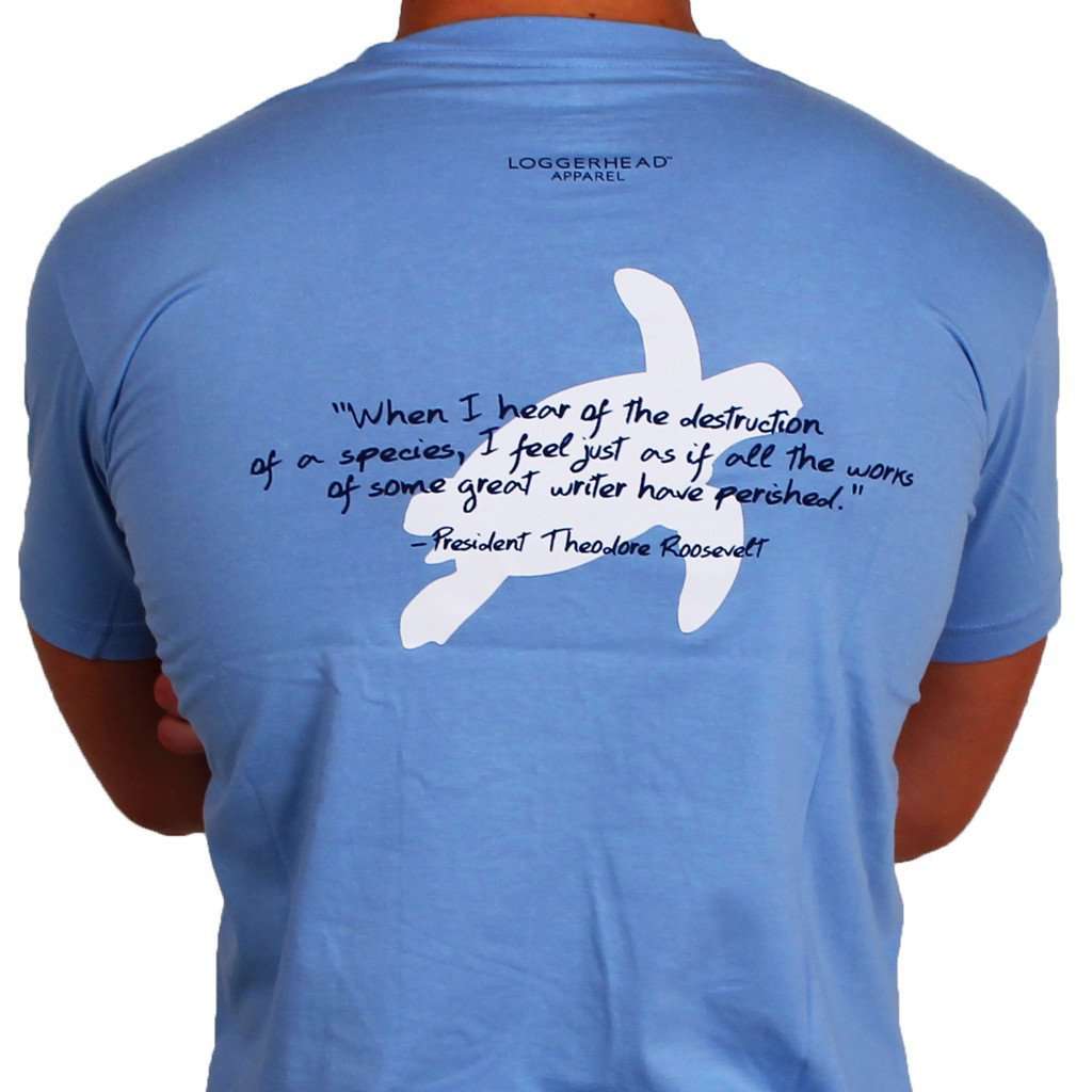Roosevelt Tee in Battery Blue by Loggerhead Apparel - Country Club Prep