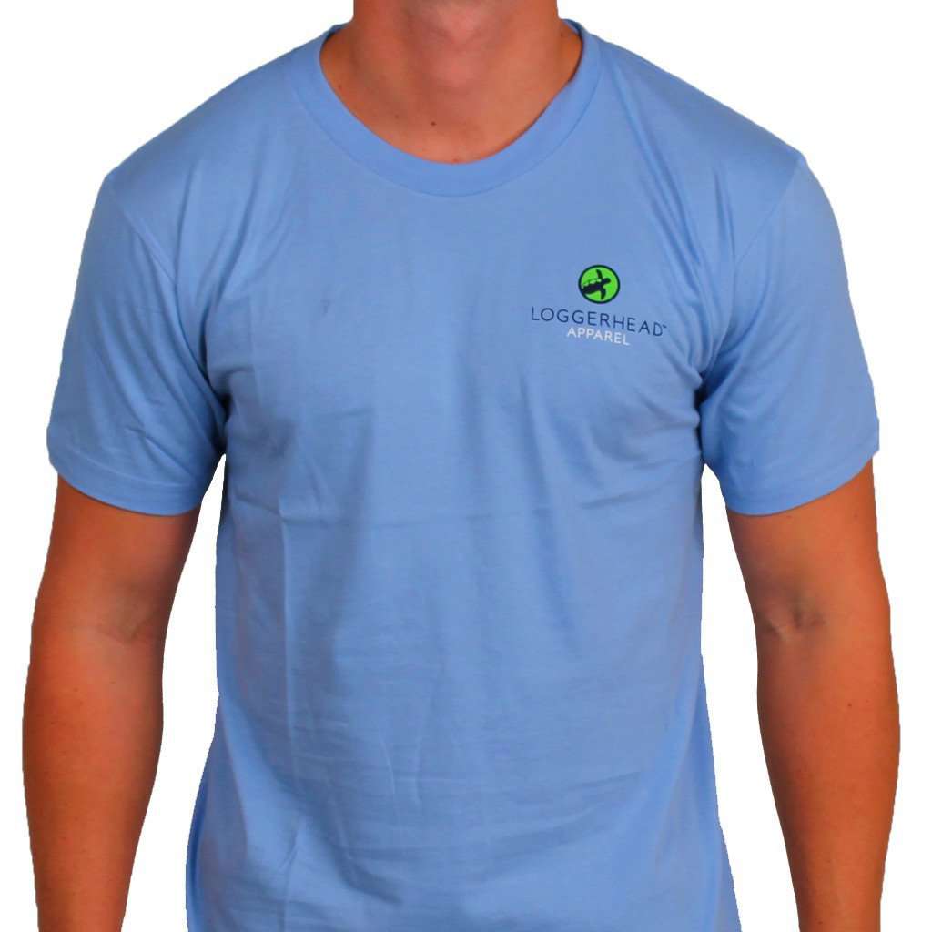 Roosevelt Tee in Battery Blue by Loggerhead Apparel - Country Club Prep