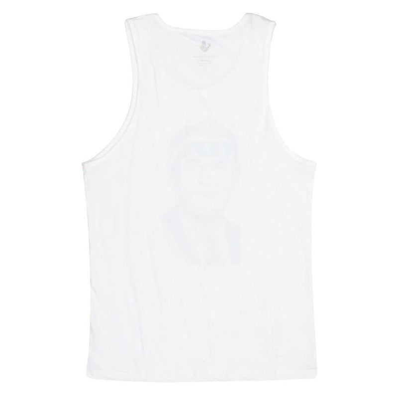 Rowdy G Dub Tank Top in White by Rowdy Gentleman - Country Club Prep