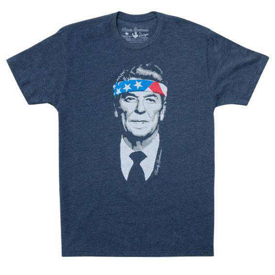 Rowdy Reagan Vintage Tee in Navy by Rowdy Gentleman - Country Club Prep