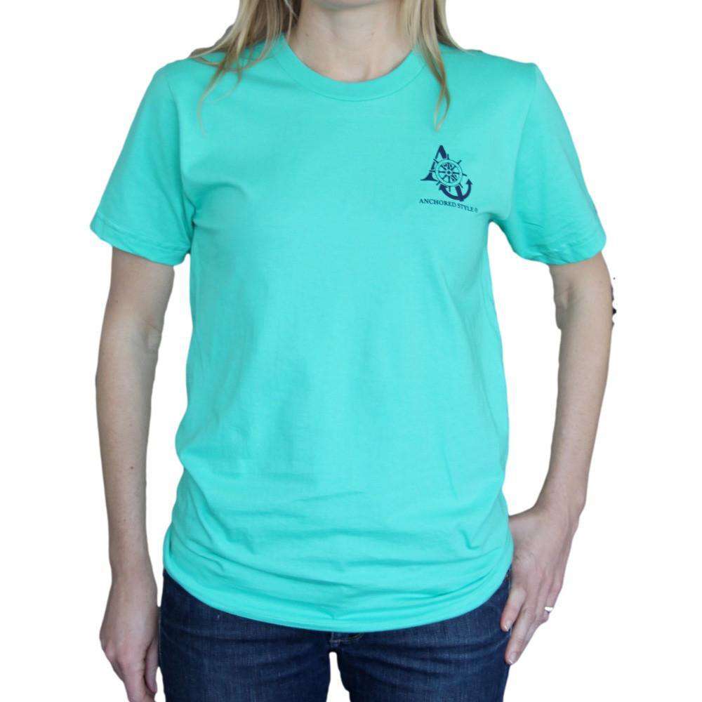 Sailboat Tee in Mint by Anchored Style - Country Club Prep