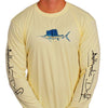 Sailfish Performance Long Sleeve Shirt in Yellow by Atlantic Drift - Country Club Prep