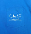 Sailfish Shield Pocket Tee in Aqua by Atlantic Drift - Country Club Prep