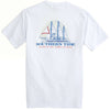 Sailor by Day, Bandit by Night Glow in the Dark Tee Shirt in White by Southern Tide - Country Club Prep