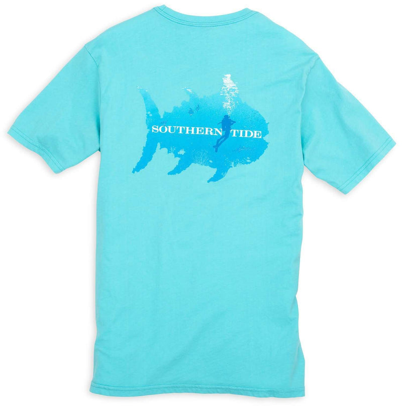 Scuba Pocket Tee Shirt in Crystal Blue by Southern Tide - Country Club Prep