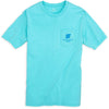 Scuba Pocket Tee Shirt in Crystal Blue by Southern Tide - Country Club Prep