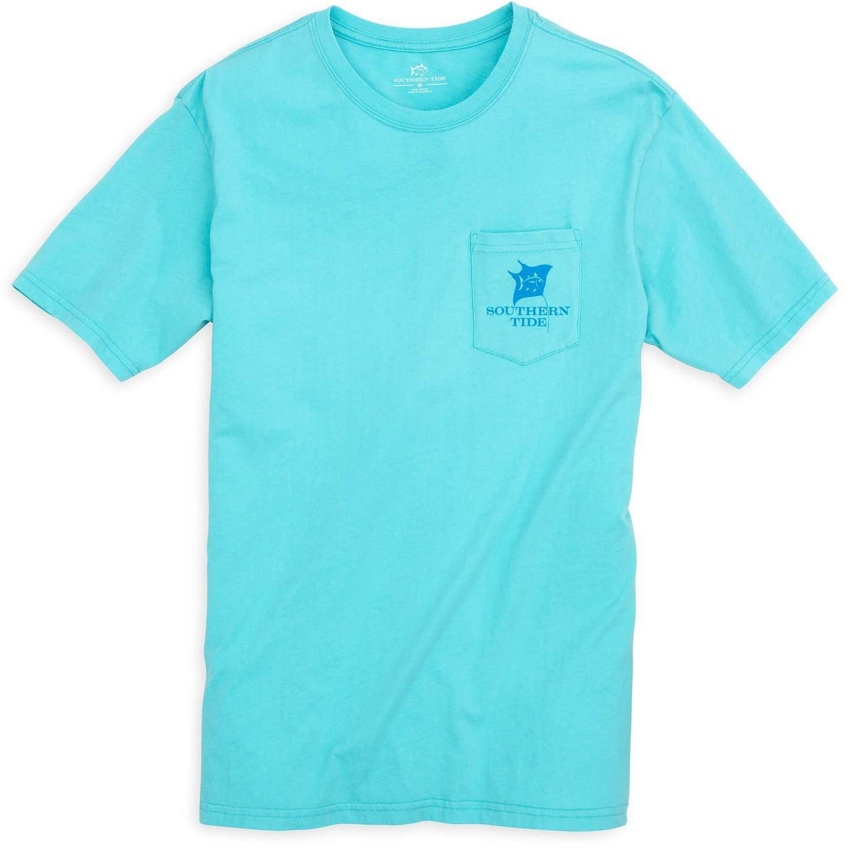 Scuba Pocket Tee Shirt in Crystal Blue by Southern Tide - Country Club Prep