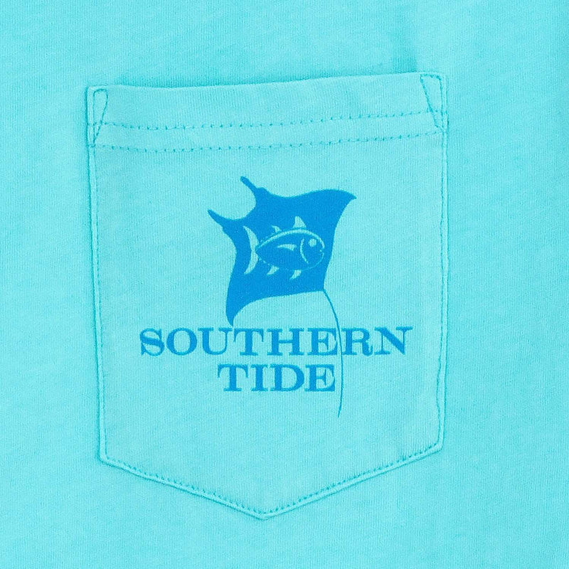 Scuba Pocket Tee Shirt in Crystal Blue by Southern Tide - Country Club Prep