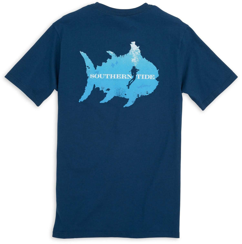 Scuba Pocket Tee Shirt in Yacht Blue by Southern Tide - Country Club Prep