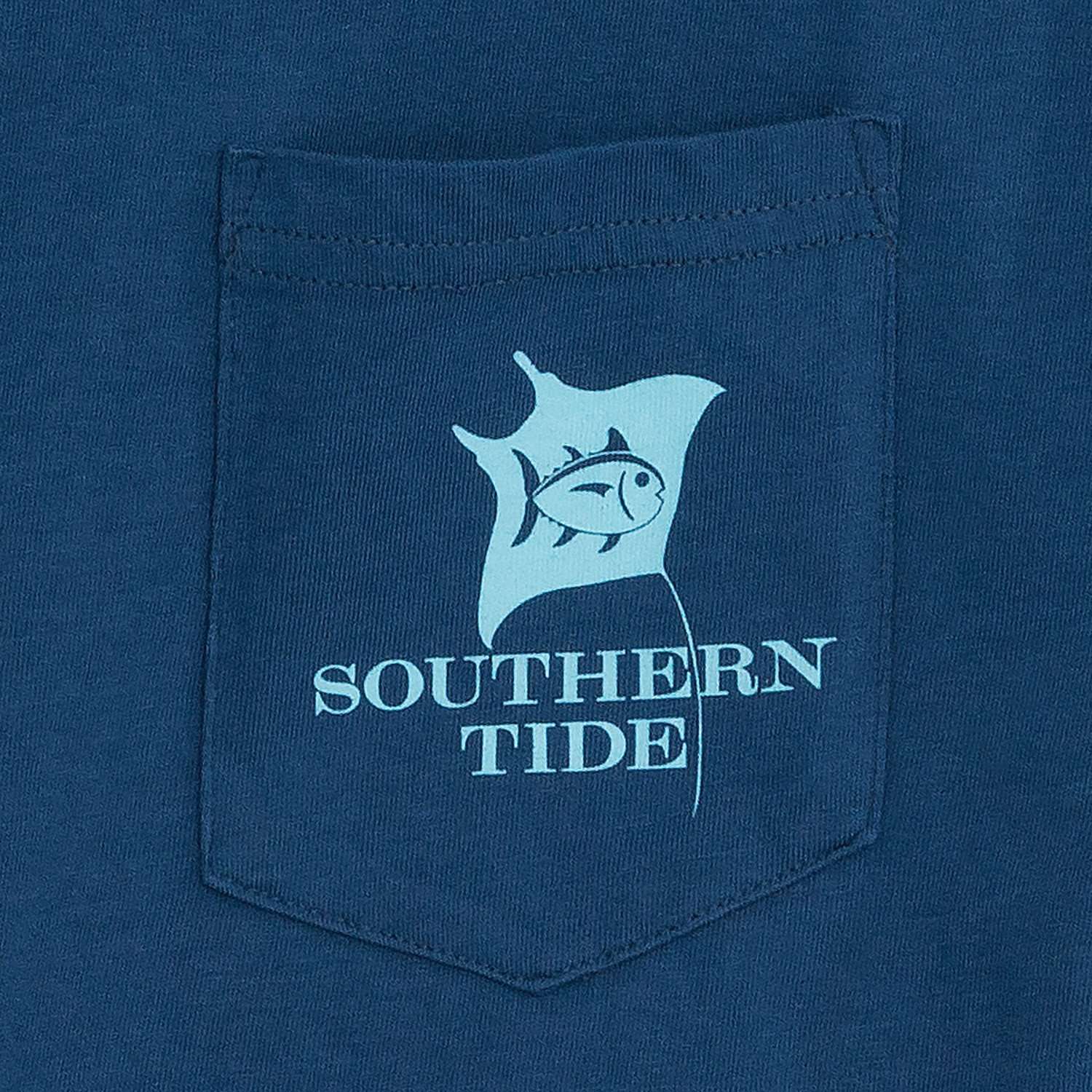 Scuba Pocket Tee Shirt in Yacht Blue by Southern Tide - Country Club Prep