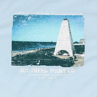 Seaside Tower Tee in Light Blue by Southern Point Co. - Country Club Prep