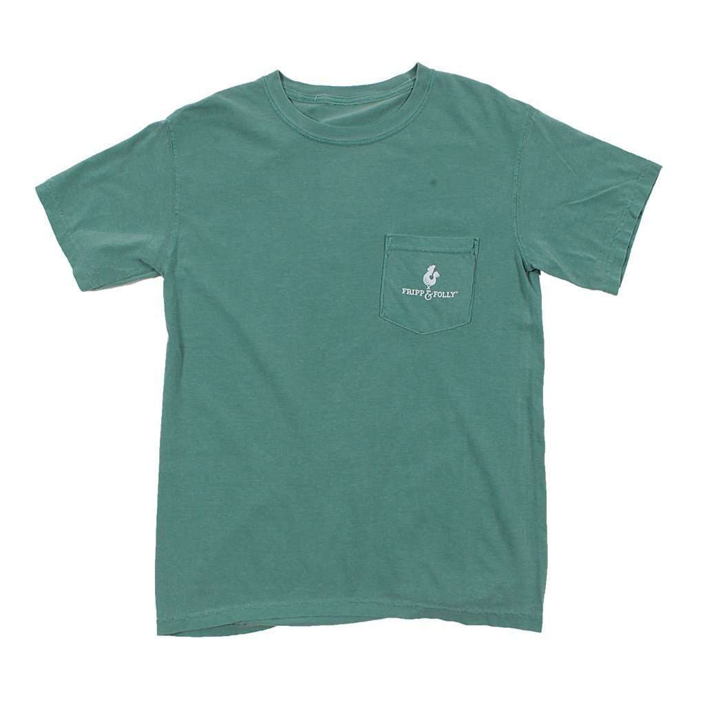 Seasons of Hunting Tee in Light Green by Fripp & Folly - Country Club Prep