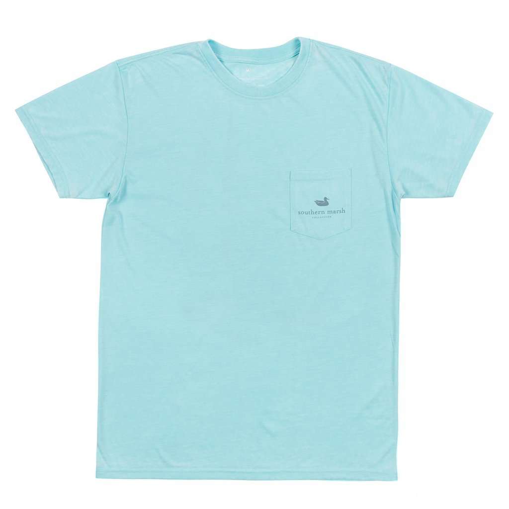 SEAWASH™ Sail Away Tee in Antigua Blue by Southern Marsh - Country Club Prep