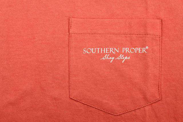 Shag Step Tee in Red by Southern Proper - Country Club Prep