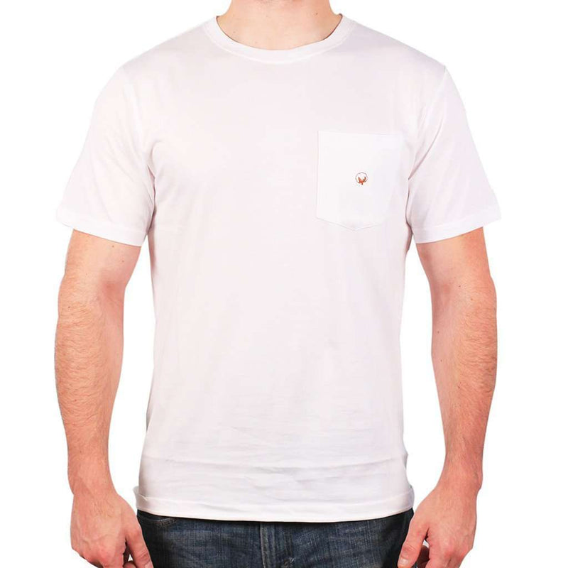 Short Sleeve Pocket Tee in White by Cotton Brothers - Country Club Prep