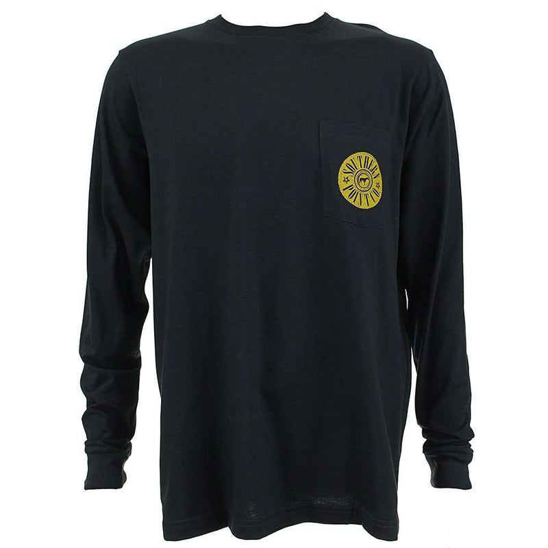 Shotgun Shell Mallard Long Sleeve Tee in Black by Southern Point Co. - Country Club Prep