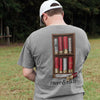 Shotgun Shells on Shelf Tee in Grey by Fripp & Folly - Country Club Prep