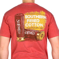 Shotgun Shells Short Sleeve Tee Shirt in Crimson by Southern Fried Cotton - Country Club Prep