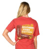 Shotgun Shells Short Sleeve Tee Shirt in Crimson by Southern Fried Cotton - Country Club Prep