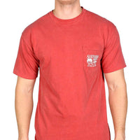 Shotgun Shells Short Sleeve Tee Shirt in Crimson by Southern Fried Cotton - Country Club Prep