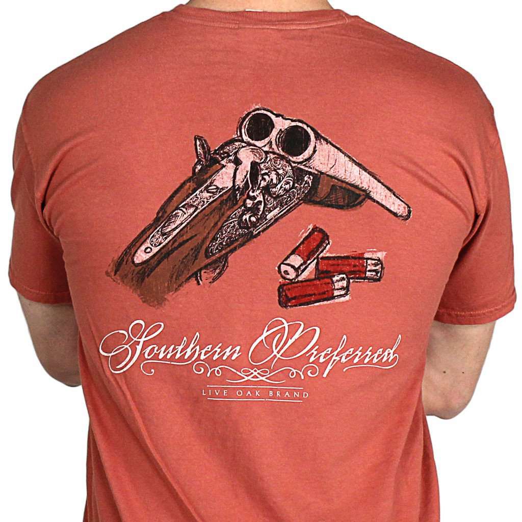 Shotgun Short Sleeve Pocket Tee in Cumin by Live Oak - Country Club Prep