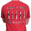 Shuck It! Original Watercolor Tee in Crimson by WM Lamb & Son - Country Club Prep