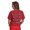 Shuck It! Original Watercolor Tee in Crimson by WM Lamb & Son - Country Club Prep