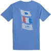 Signal Flags Tee Shirt in Cool Water Blue by Southern Tide - Country Club Prep