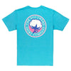 Signature Logo Tee in Heather Button Blue by The Southern Shirt Co. - Country Club Prep