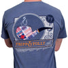 Signature Pipe Tee in Blue Jean by Fripp & Folly - Country Club Prep