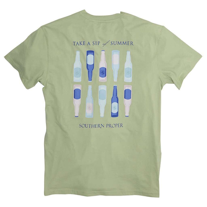 Sip of Summer Tee in Moss by Southern Proper - Country Club Prep