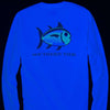 Skelejack Glow in the Dark Long Sleeve Tee in White by Southern Tide - Country Club Prep